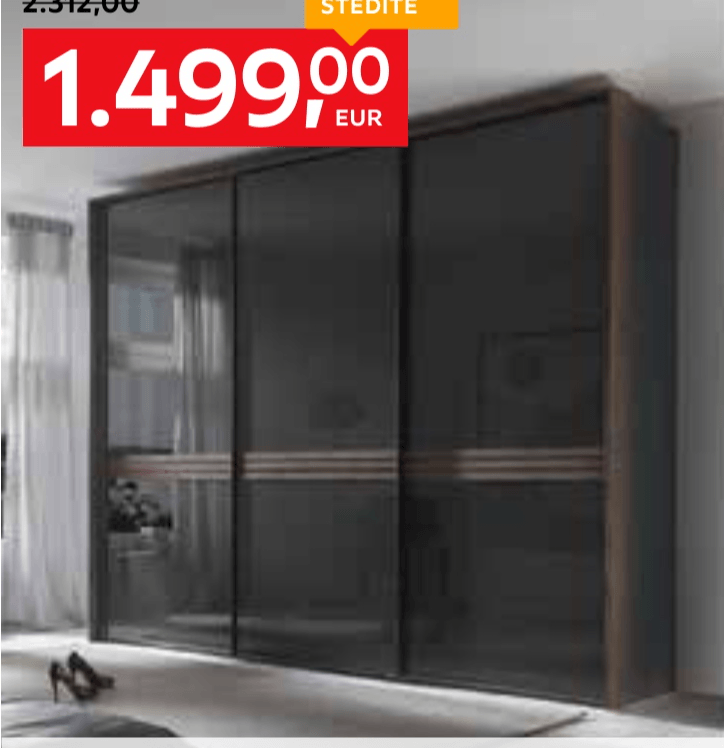 Ormar s kliznim vratima Bettola - Akcija u trgovini Lesnina