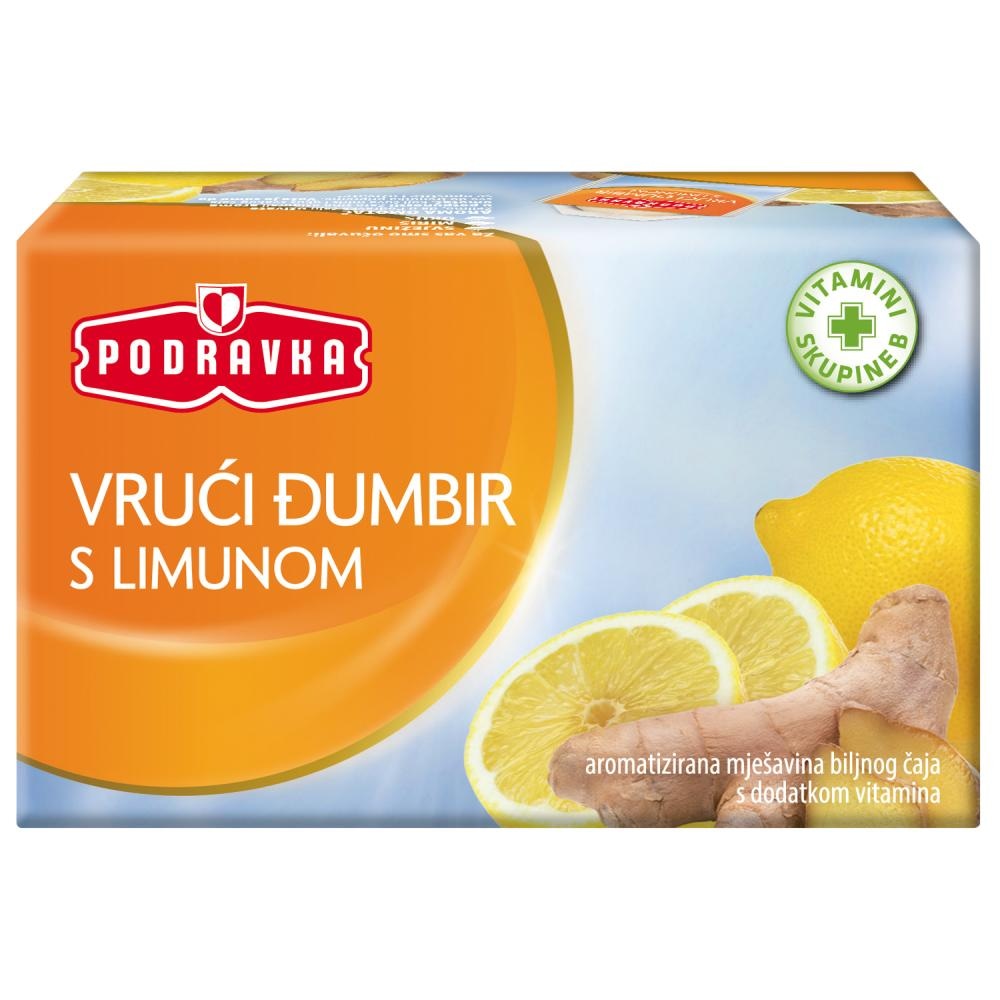 Podravka Čaj Vrući đumbir s limunom 40 g - Akcija u trgovini Tommy