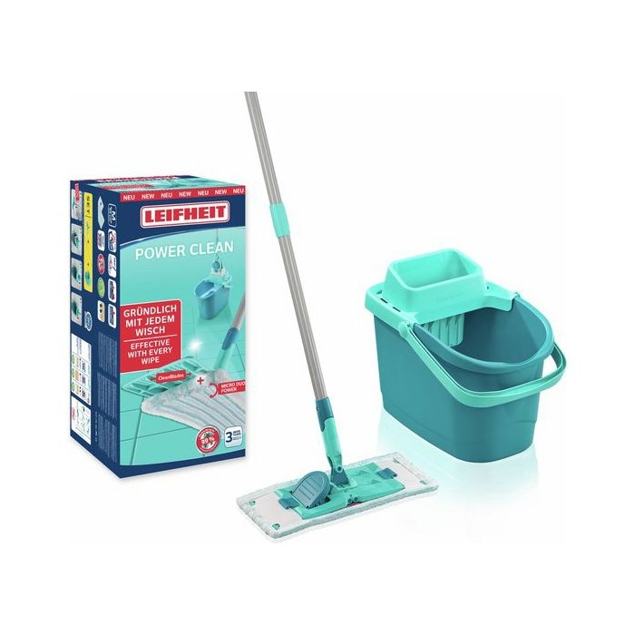 Set za čišćenje poda Power Clean Leifheit kanta+ brisač poda 1 set