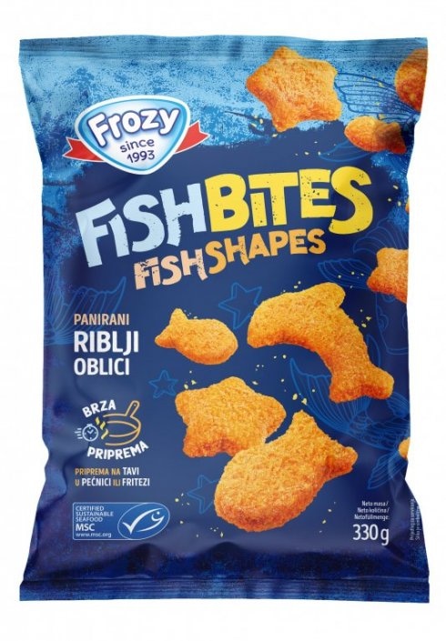 Panirani riblji oblici Frozy 330 g ili 400 g - Akcija u trgovini Spar