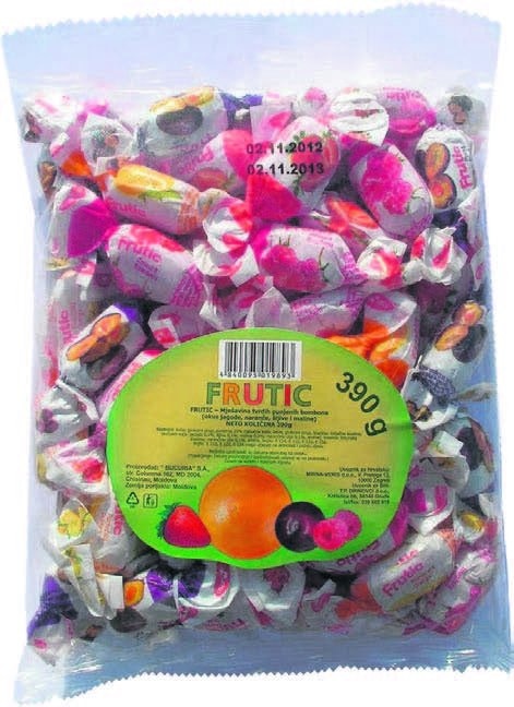 Bomboni frutic ili mentola 390g