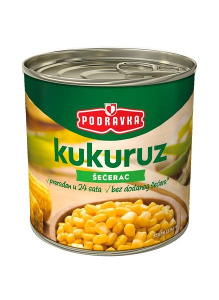 PODRAVKA Kukuruz šećerac 340g Podravka