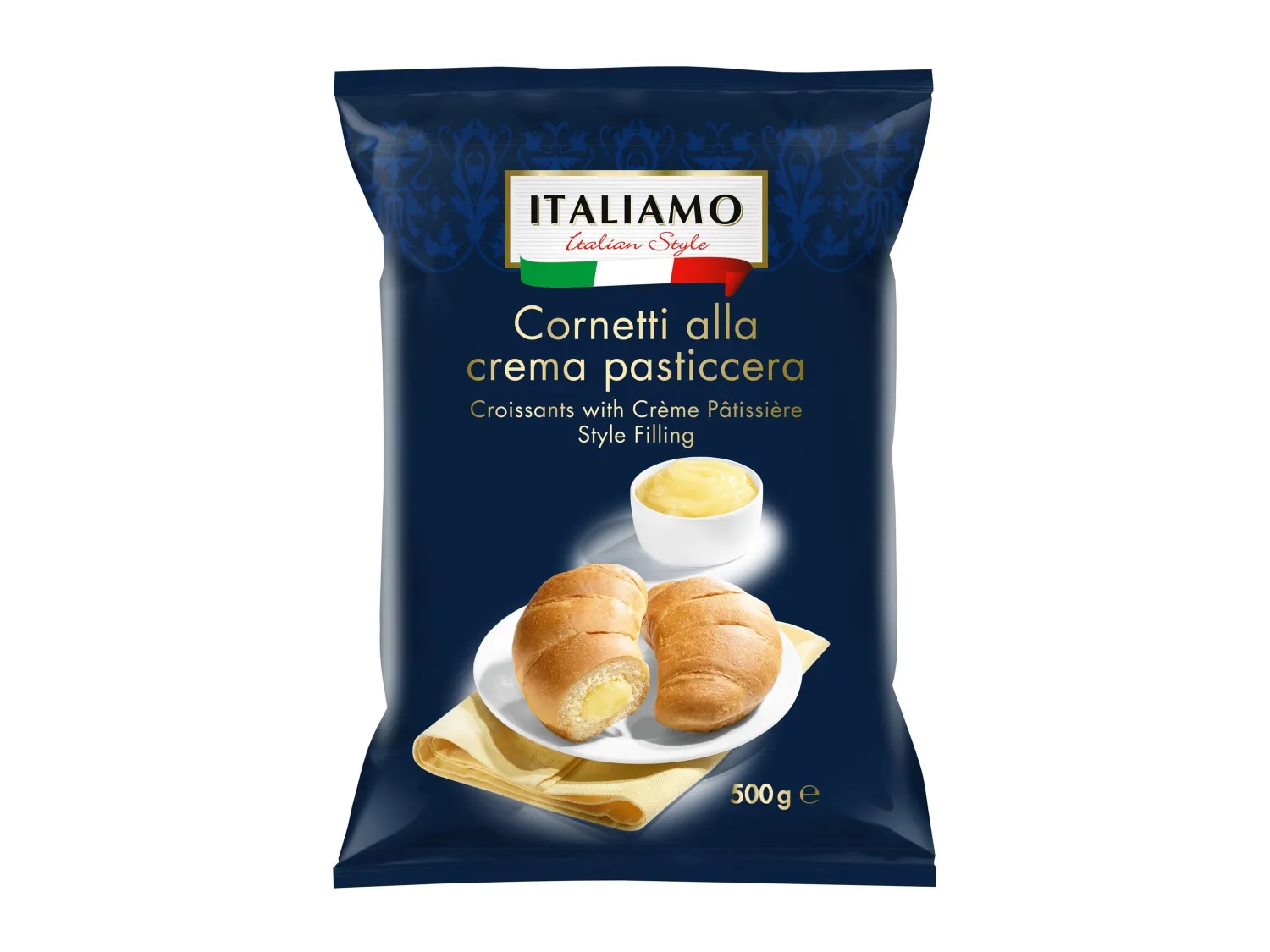 Italiamo Cornetti alla crema pasticcera 500 g - Akcija u trgovini Lidl
