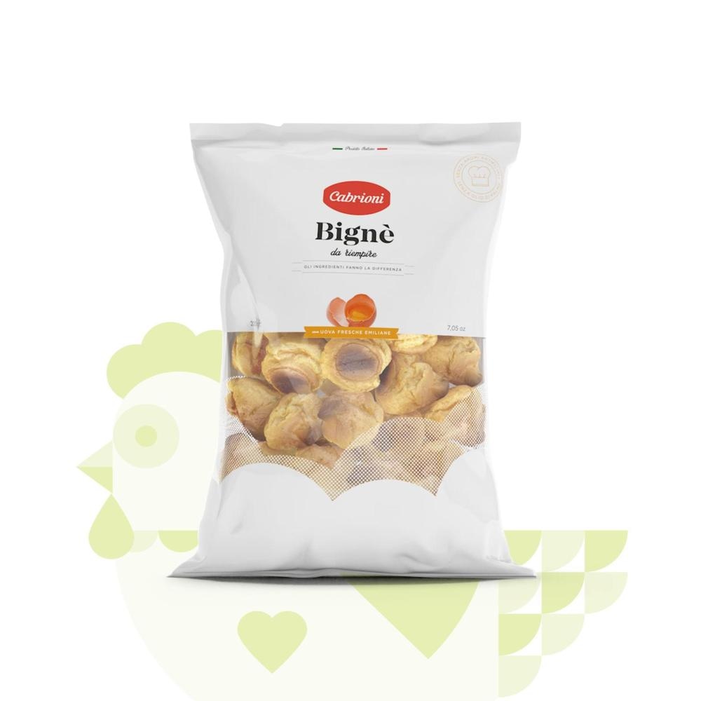 Cabrioni Bignè košarice za princes krafne 200 g