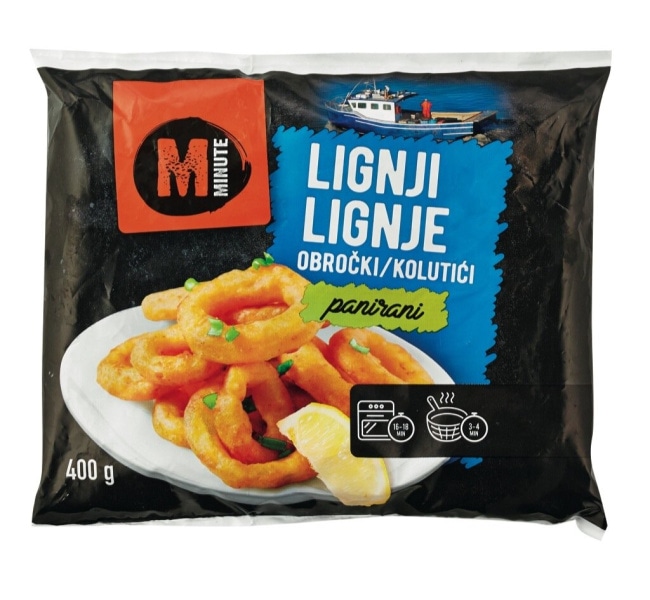 Minute Lignja Panirani kolutići 400g - Akcija u trgovini Konzum