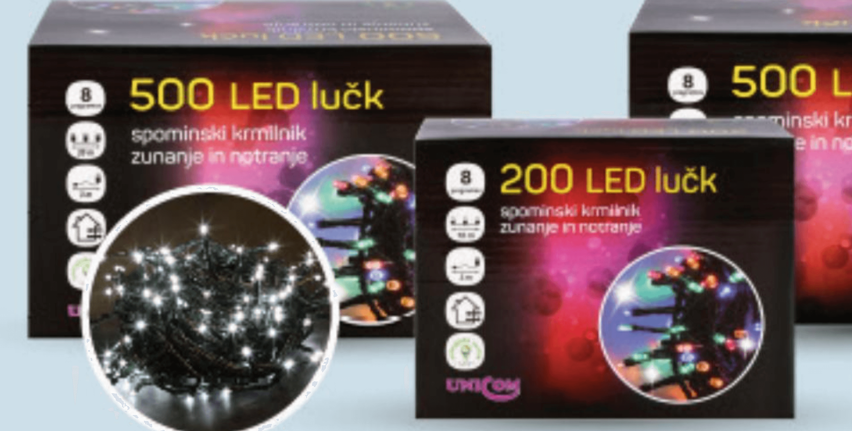 Božićne LED lampice 800 lampica