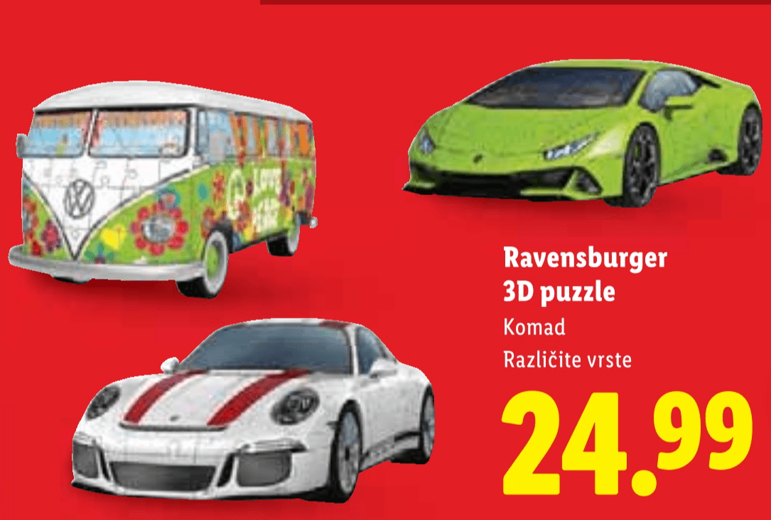 Ravensburger 3D puzzle Komad