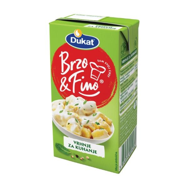 Vrhnje za kuhanje Brzo&Fino 3 x 200 g - Akcija u trgovini Spar