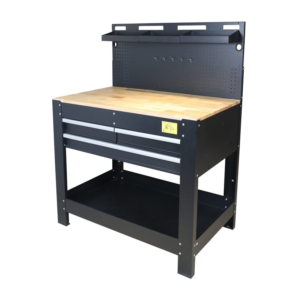 Radionički stol s perforiranom pločom za alat