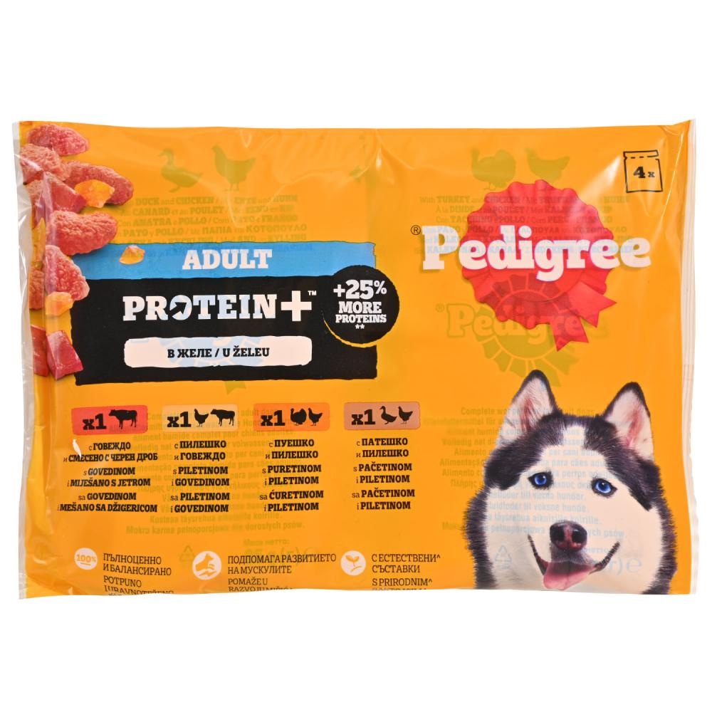 Pedigree Protein+ miješani izbor 4x85 g - Akcija u trgovini Zoo City