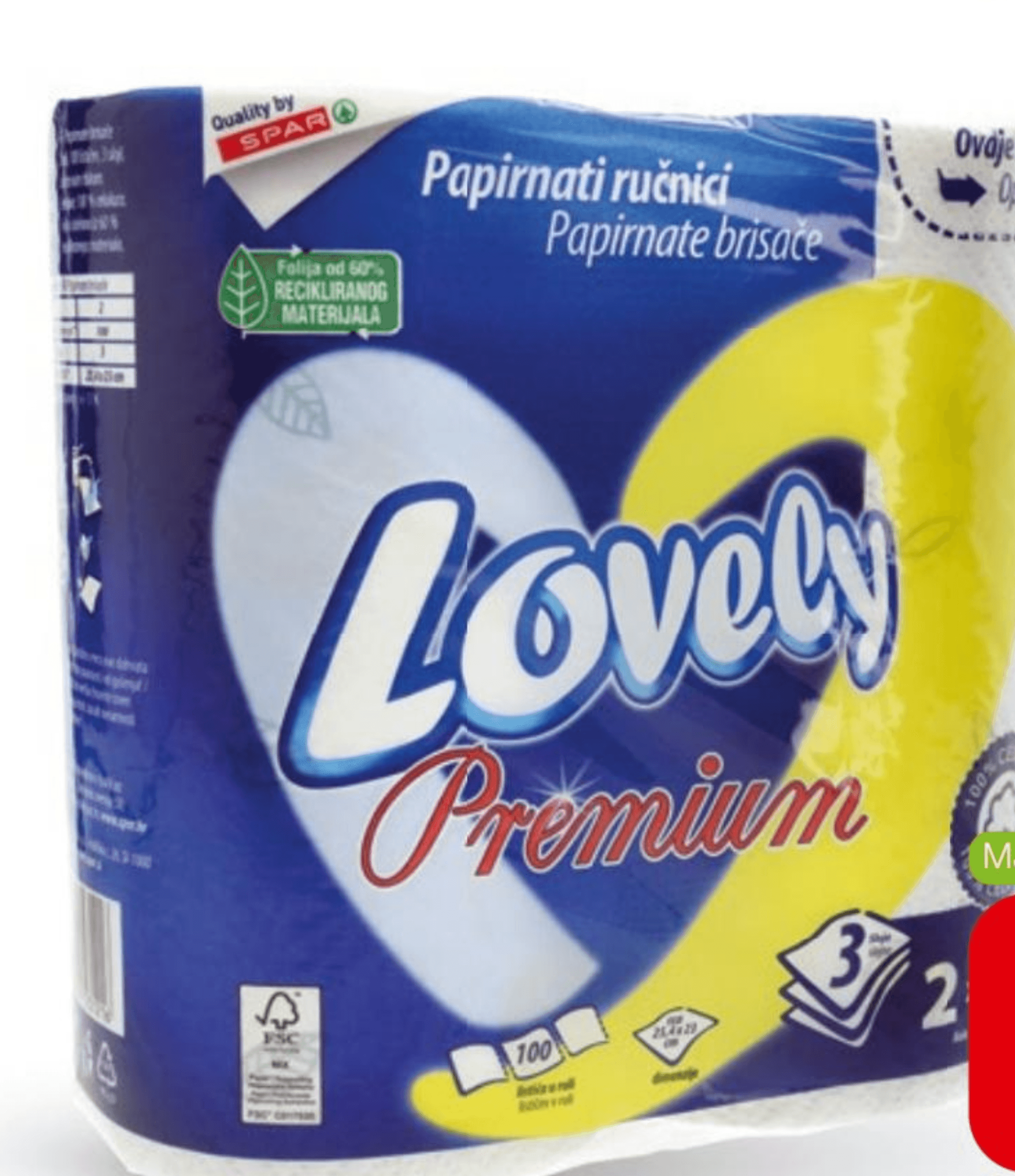 Papirnati ručnik Lovely 2 role