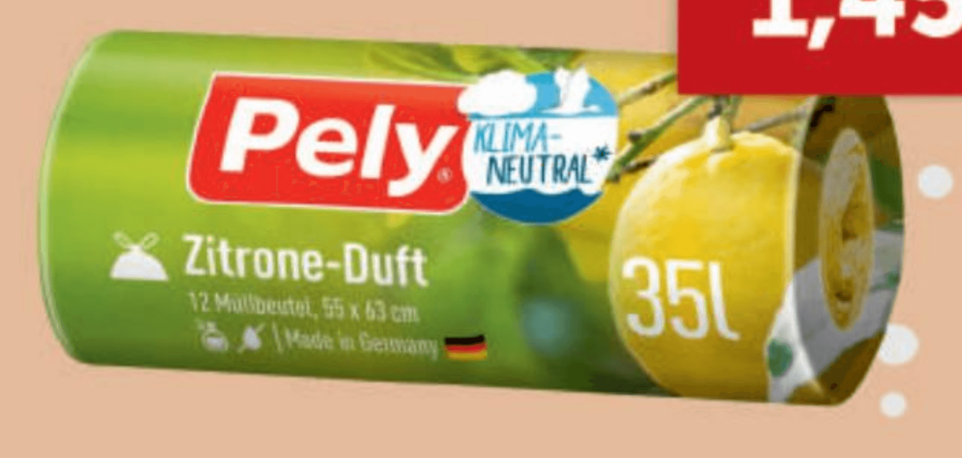 Vrećice za smeće Pely Limun 1 pakiranje (35L)