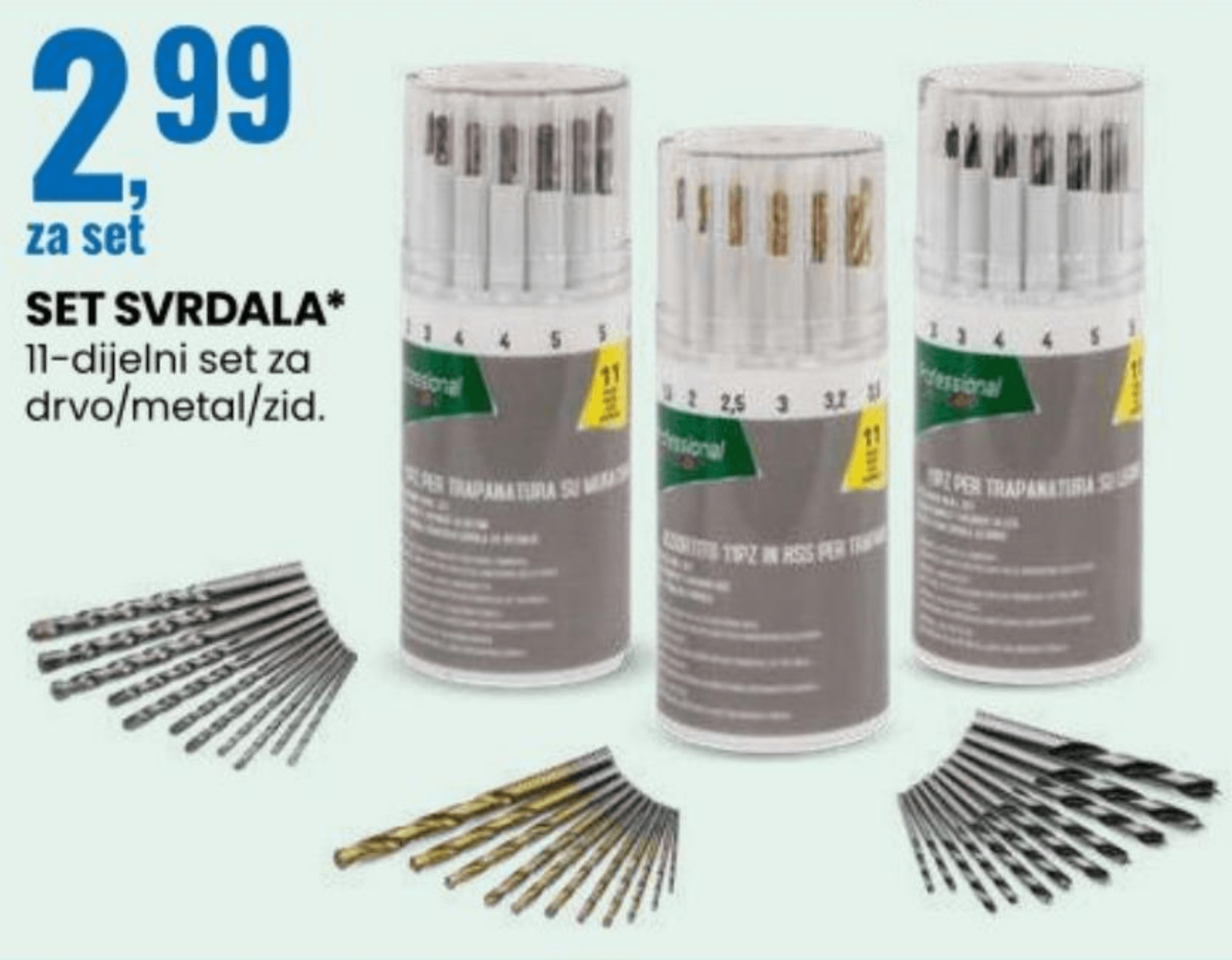 Set svrdala 11-dijelni set - Akcija u trgovini Eurospin