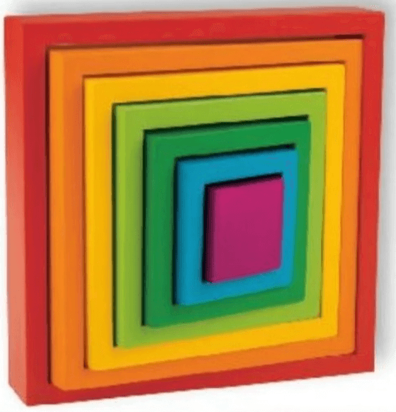 Didaktička igračka Drvena duga - četverokut