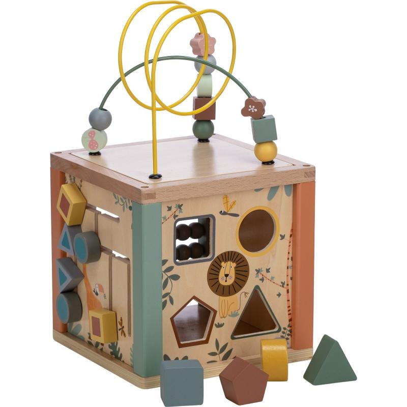 Didaktička drvena kocka za igru