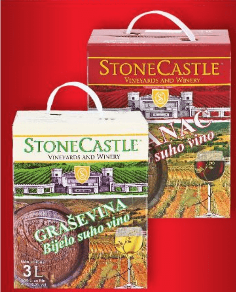Stonecastle Vranac ili Graševina Vino 3 L - Akcija u trgovini Kaufland