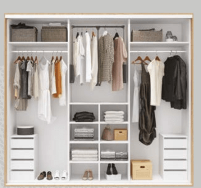 Ugradbeni ormar Prijedlog sastava 2 270 x 300 x 60 cm