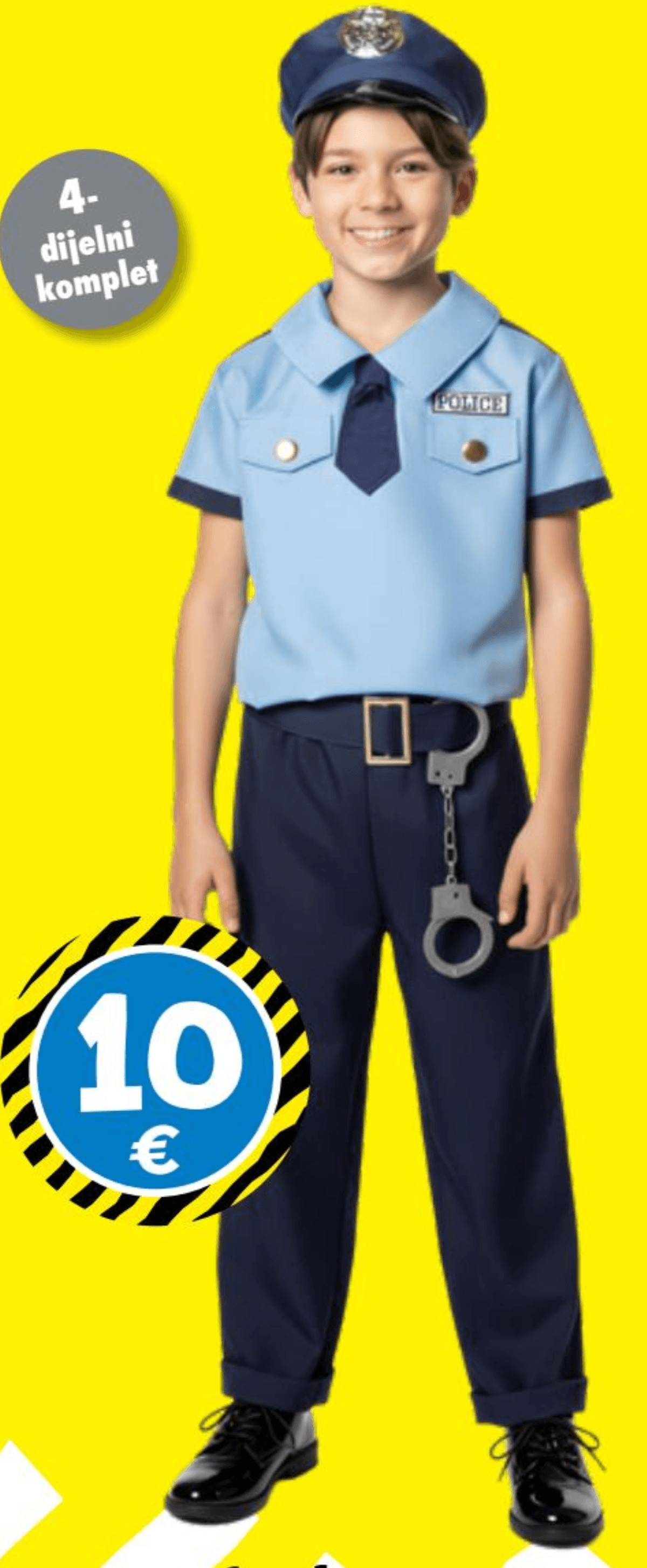Dječji kostim policajac - Akcija u trgovini Tedi