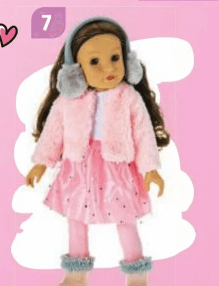 Lutka sa smeđom kosom sjajna