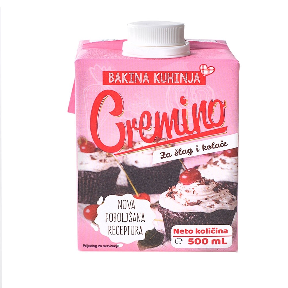 Cremino za šlag i kolače Bakina kuhinja 500ml