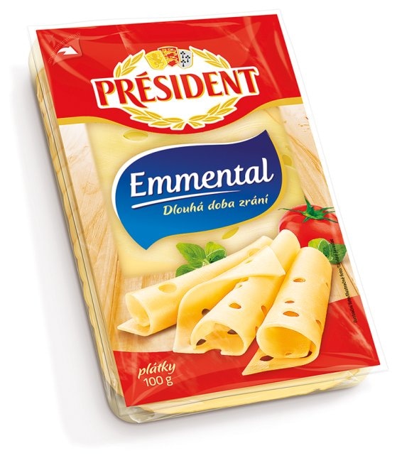 Président Sir Emmentaler, Cheddar slice 100 g