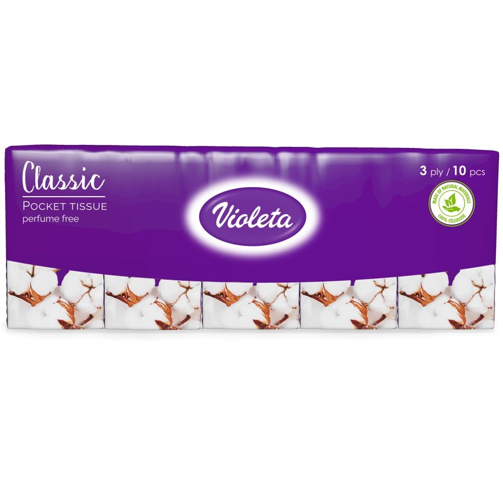 Violeta classic papirnate maramice 10 kom 3 sloja