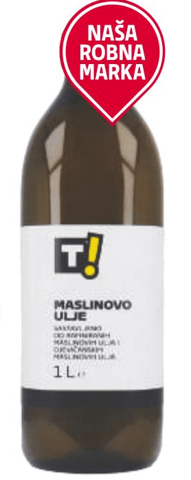 T! Maslinovo ulje 1 L - Akcija u trgovini Tommy