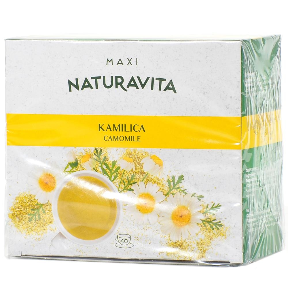 Čajevi Naturavita maxi šumsko voće 120 g, zeleni 80 g ili kamilica 40 g