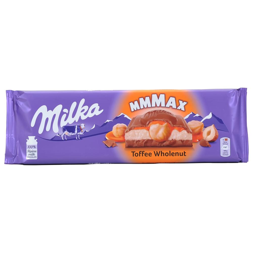 Čokolada Milka Toffee Wholenut 300g