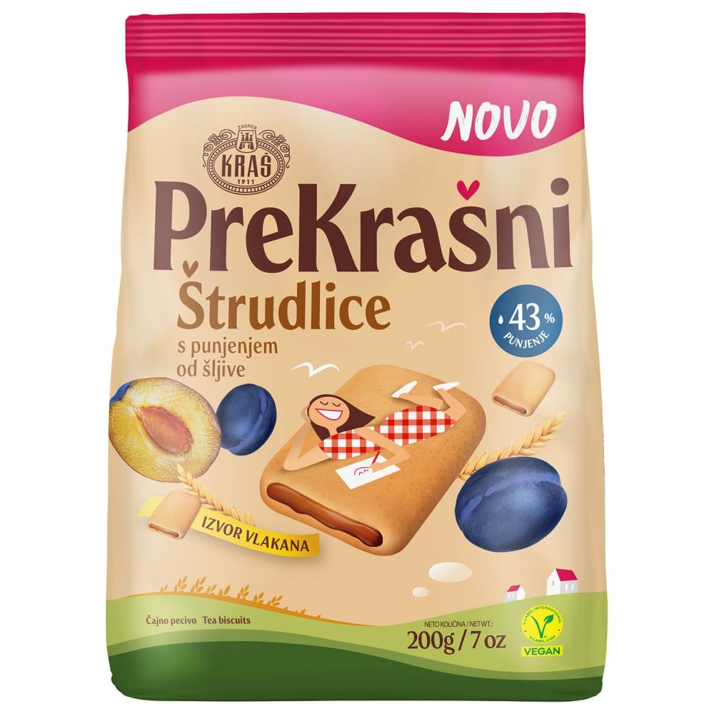 Keks PreKrašni Štrudlice od šljive 200 g