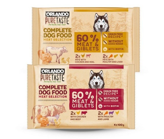 Orlando Pure Taste Hrana za pse 4 x 100 g