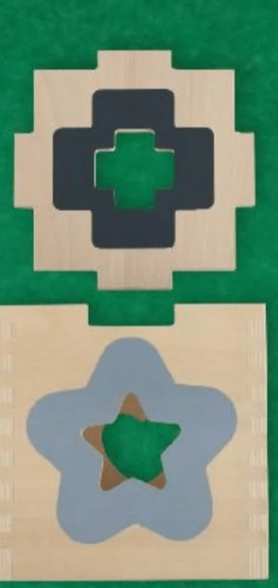 Didaktička igračka kocka s oblicima