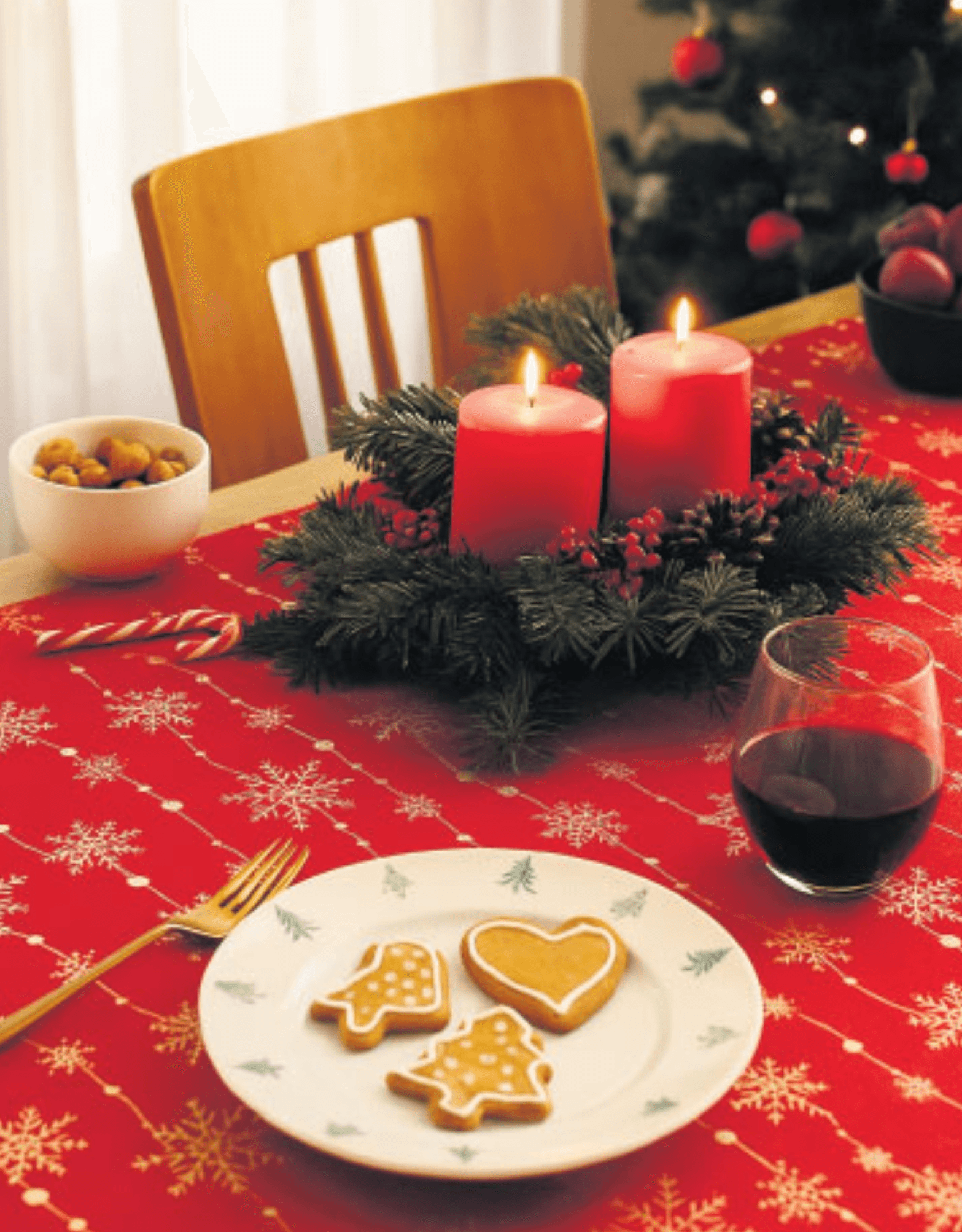 Stolnjak božićni Joy 140x180cm