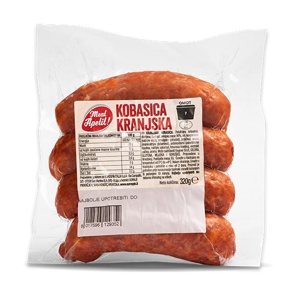 Kobasica Kranjska 320 g - Akcija u trgovini Eurospin