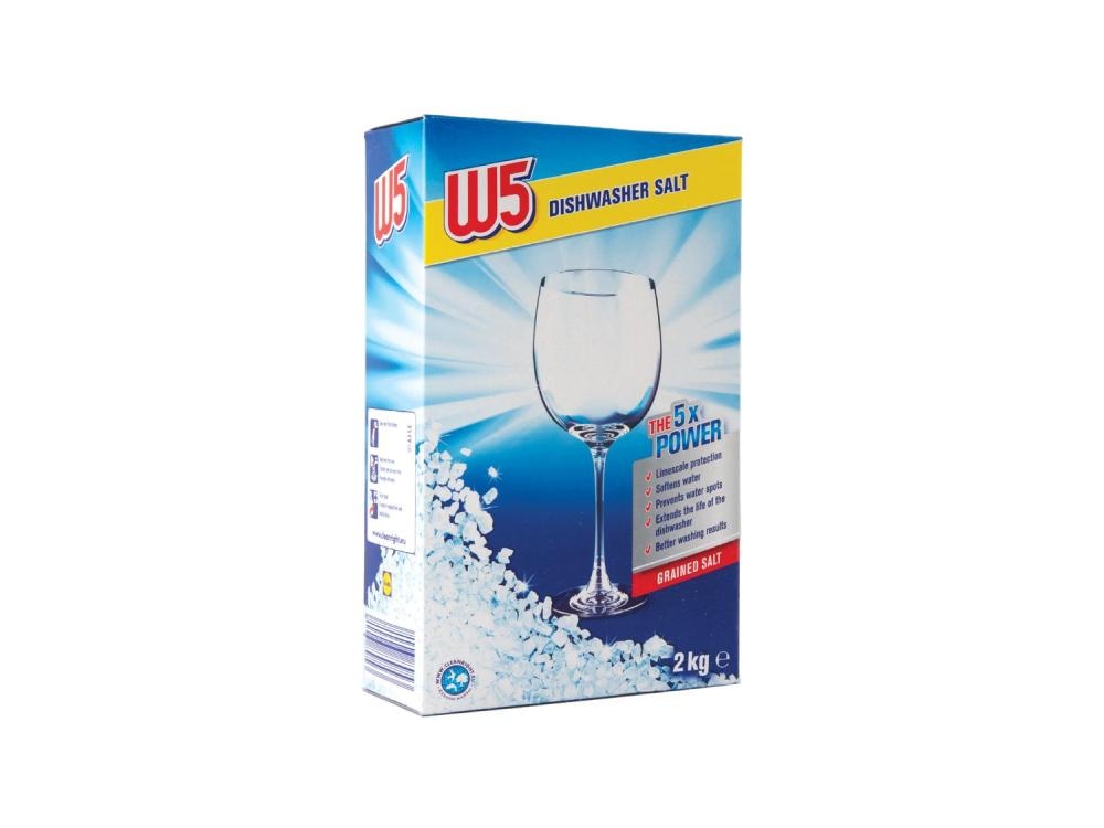 W5 Sol za perilicu posuđa 2 kg - Akcija u trgovini Lidl