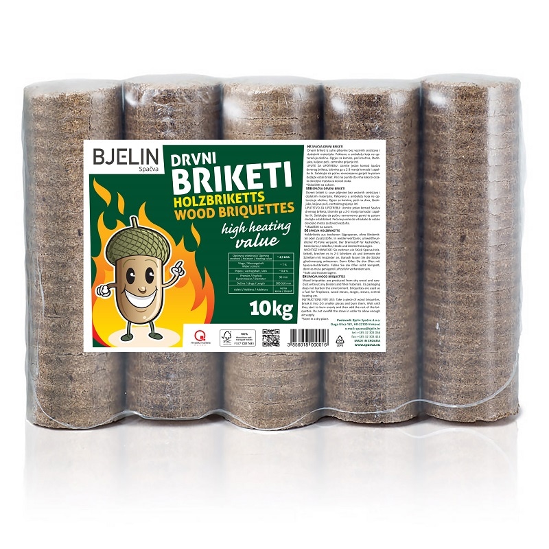 BJELIN SPAČVA Drvni briketi 10 kg