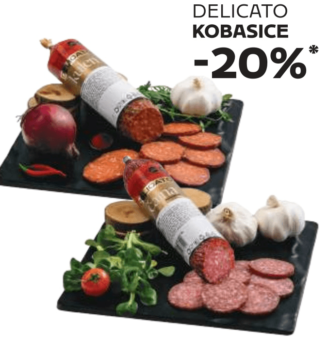 Delicato Kobasice - Akcija u trgovini Tommy