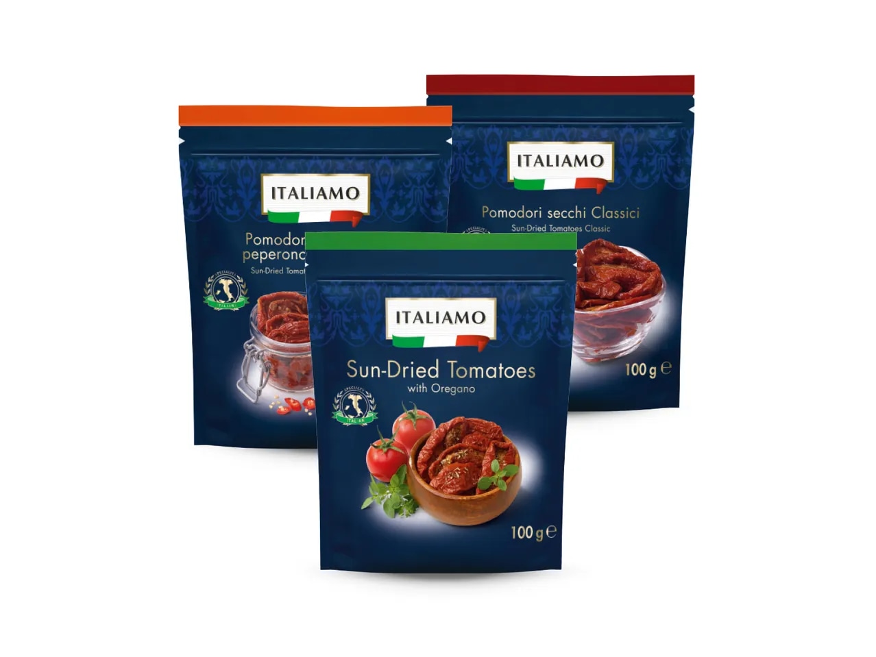 Sušene rajčice sa začinima 100 g Italiamo - Akcija u trgovini Lidl