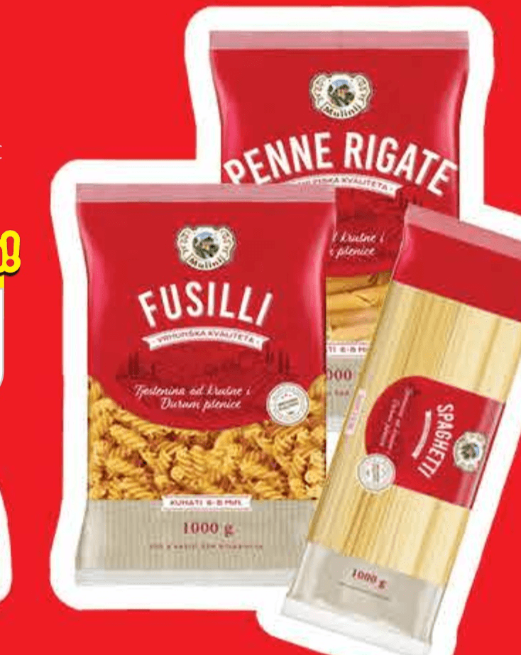 Mulini Tjestenina 1 kg - Akcija u trgovini Plodine