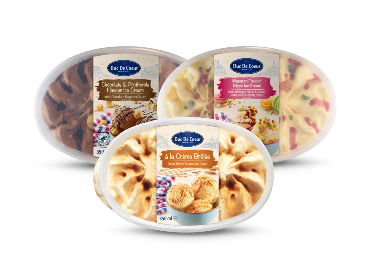 Sladoled macaron ili profiteroli 850 ml - Akcija u trgovini Lidl