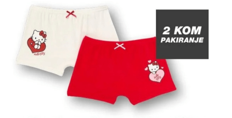 Panty gaćice za djevojčice 2 KOM - Akcija u trgovini Kik