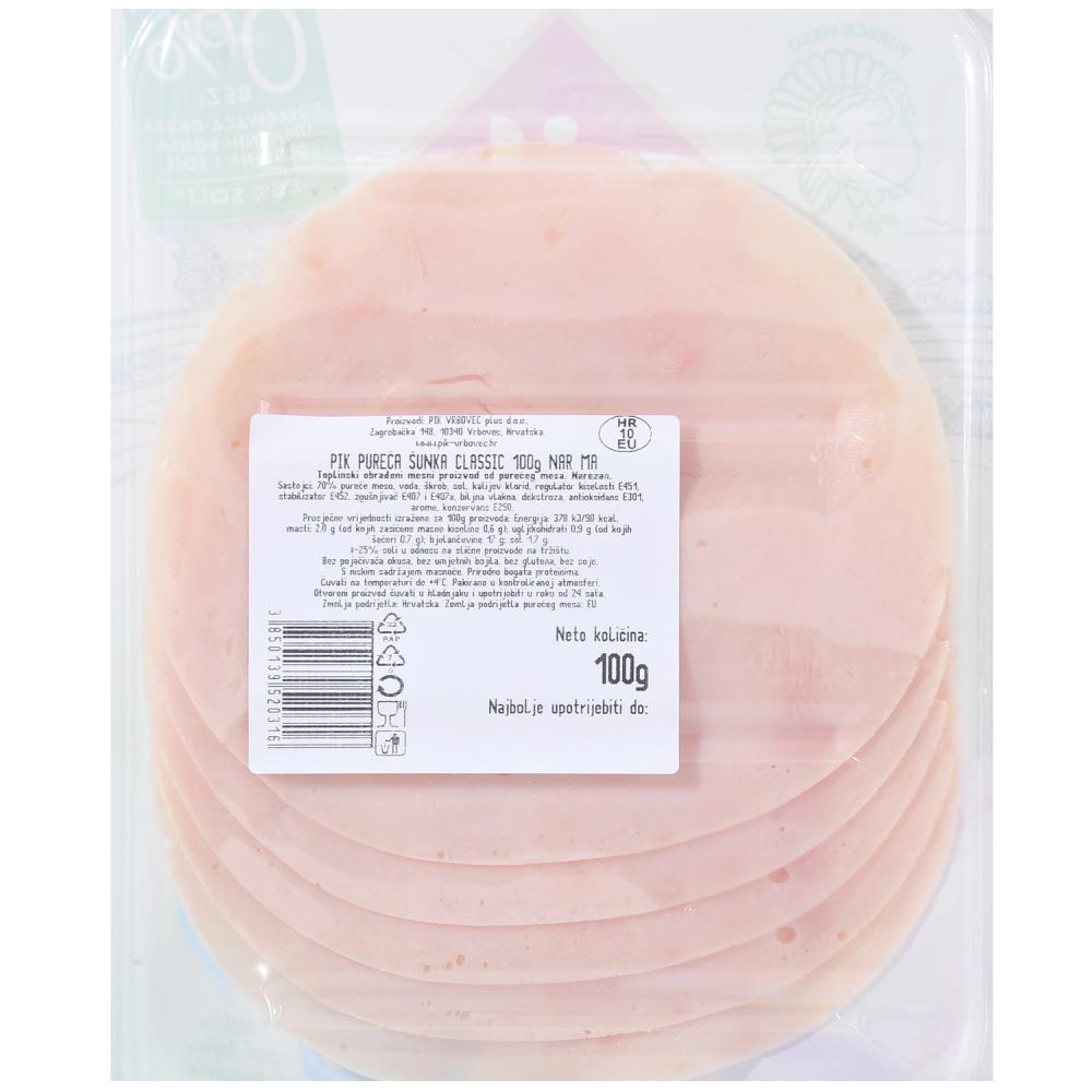 PIK Pureća šunka 100 g - Akcija u trgovini Ribola