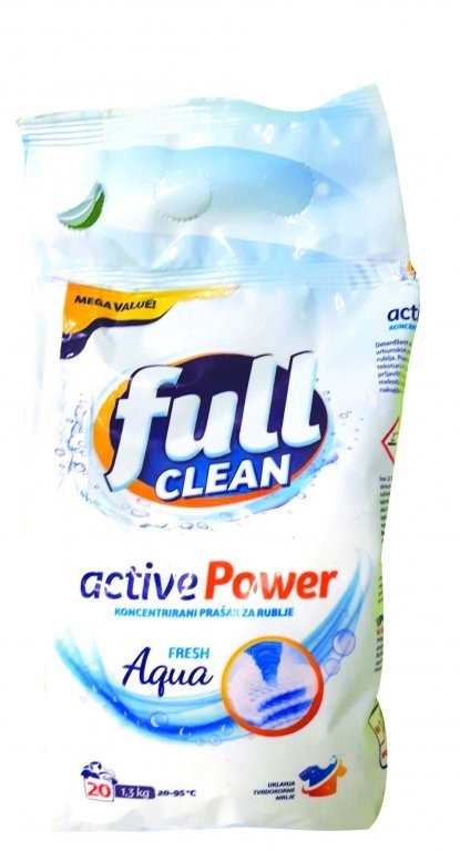 Full Deterdžent za rublje clean aqua fresh 1,3 kg - Akcija u trgovini NTL
