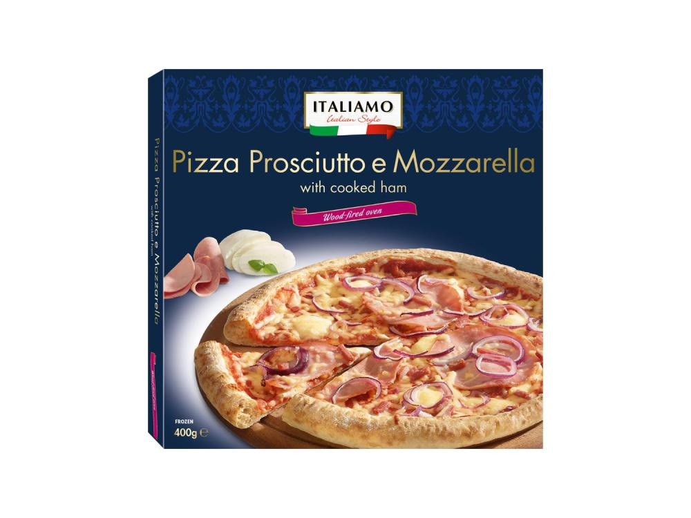 ITALIAMO Pizza prosciutto i mozzarella sa šunkom 400 g - Akcija u trgovini Lidl