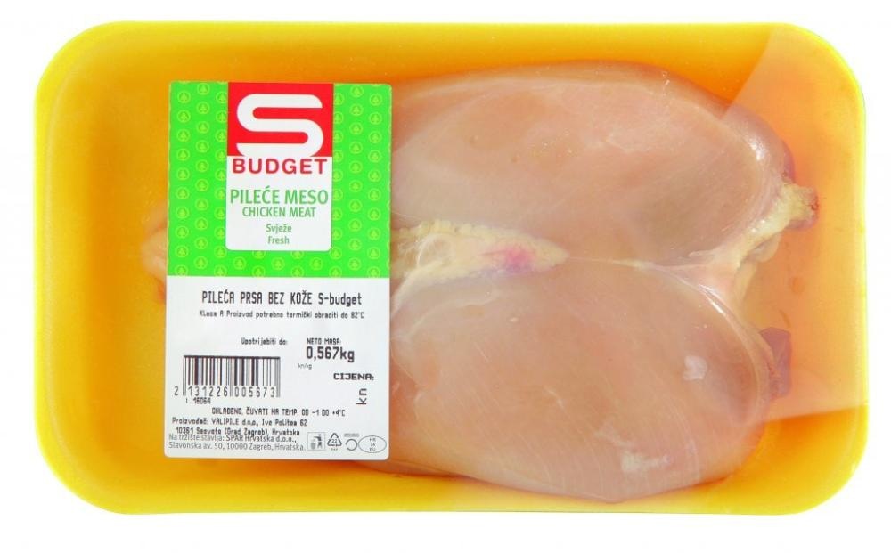 Pileća prsa bez kože 1 kg