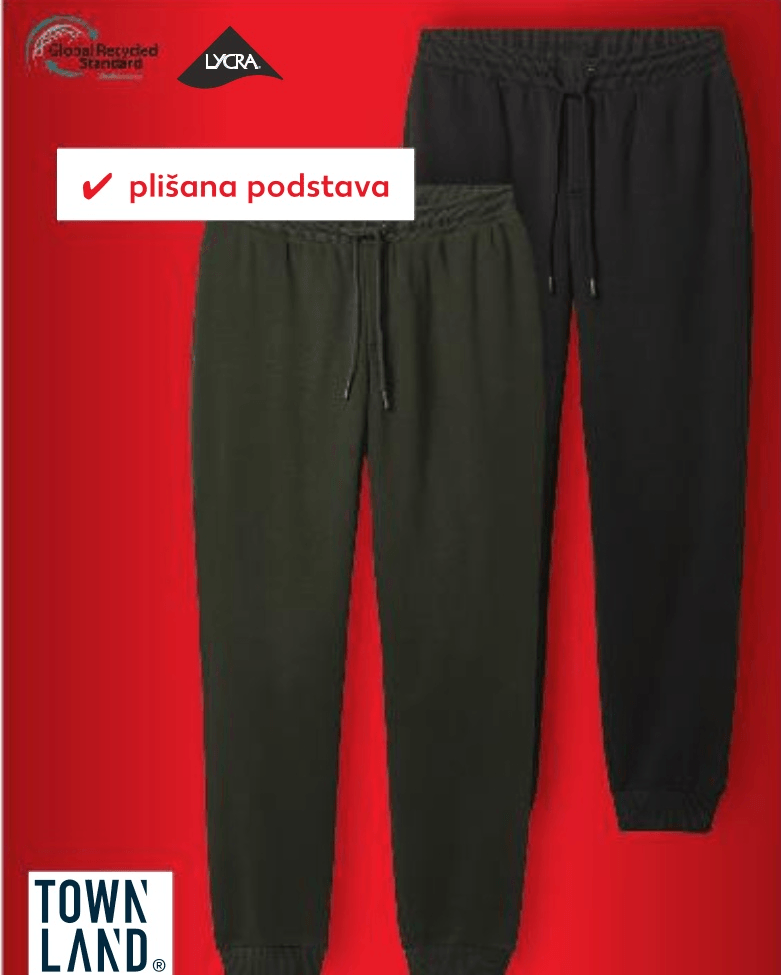 TOWN LAND® Muška trenirka donji dio - Akcija u trgovini Kaufland
