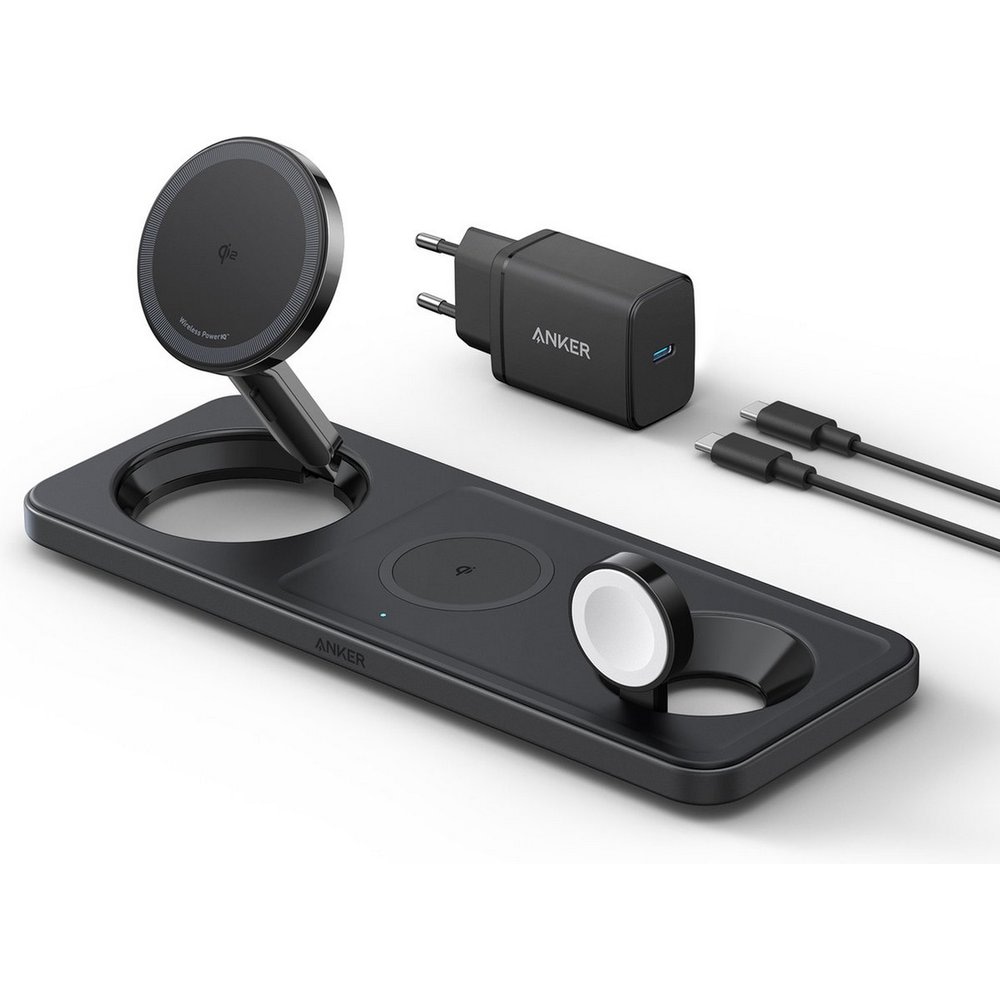 Kućni punjač ANKER bežična stanica 3U1 Mag Go Pad 15 W Black