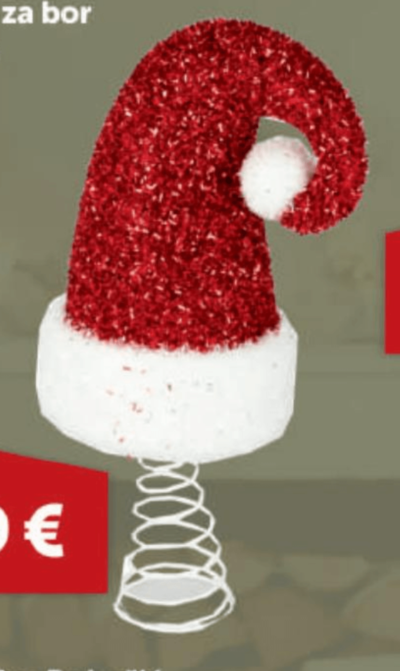 Božićni vrh za bor Kapa 1 komad