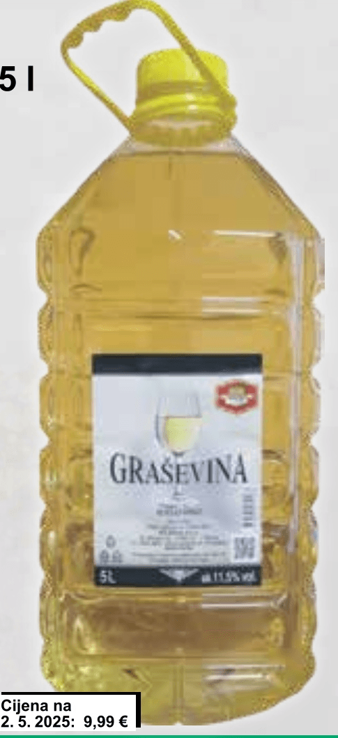 Vino Graševina 5 l