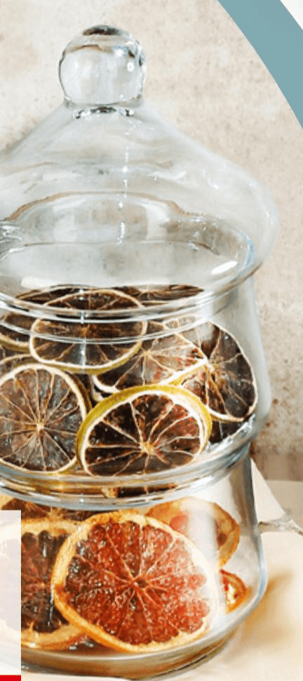 Staklena doza 2 u 1 sa poklopcem 1 kom